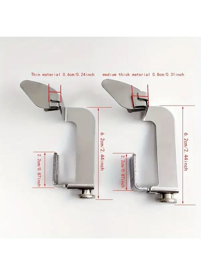 8mm Adjustable Flat Car Non Ironing Hem Folding Puller Foot For Door Plackets And Seam Positioning - Image 3